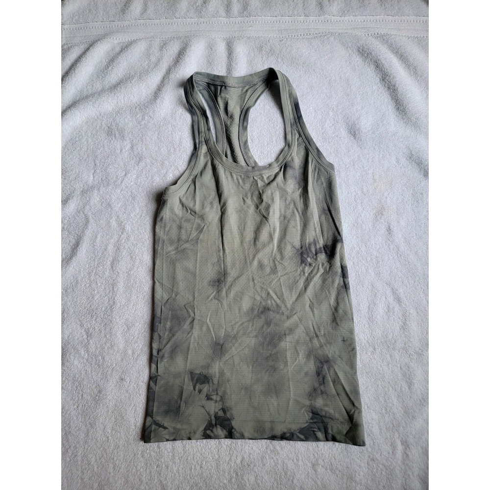 Lululemon Gray Swirl Tie-dye Women's Tank Sz 0/2? Unlined